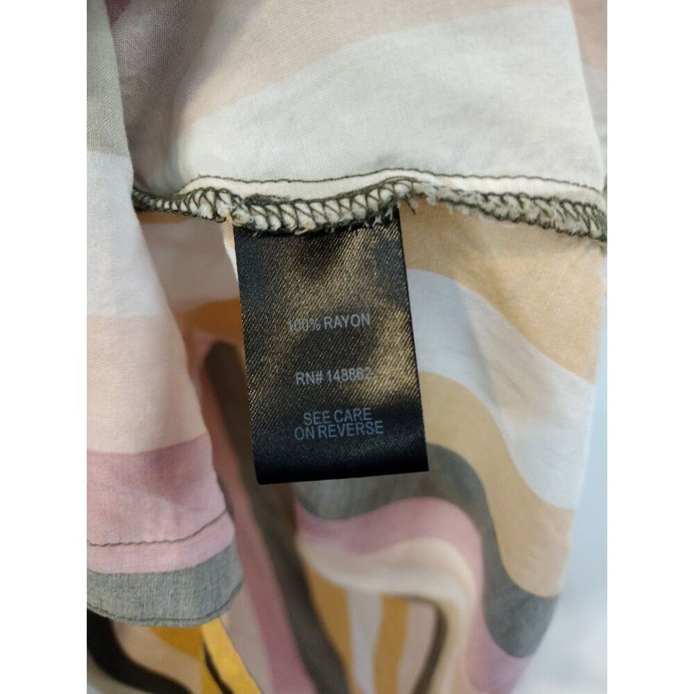 Torrid multi color Challis button down blouse‎ - image 5